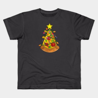 Pizza christmas tree Kids T-Shirt